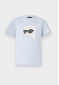 CREW NECK - Print T-shirt - ice blue