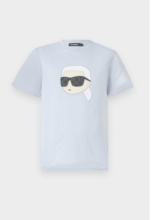 KARL LAGERFELD CREW NECK - T-shirt con stampa - ice blue