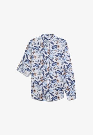 Terranova, COREANA A FIORI - Camicia - var bianco lana