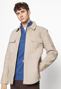 Selected Homme SLHBERG HALF ZIP  - Pulóver - true navy detail melange