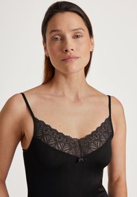 Calida SPAGHETTI - Maglia del pigiama - schwarz