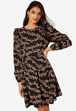 Friends Like These REGULAR FIT - RUFFLE SLEEVE AND FLARE   - Hverdagskjole - black