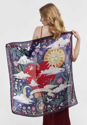 FABLE ENGLAND, FREYA NARRATIVE SQUARE - Bufanda - navy