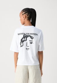 Marc O'Polo SHORT SLEEVE CREW NECK WOMENSDAY - T-shirt print - white