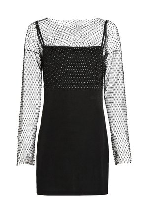 Karl Lagerfeld Jeans, CHAINMAIL MESH - Коктейлна рокля/парти рокля - black
