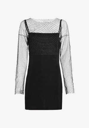 Karl Lagerfeld Jeans, CHAINMAIL MESH - Коктейлна рокля/парти рокля - black