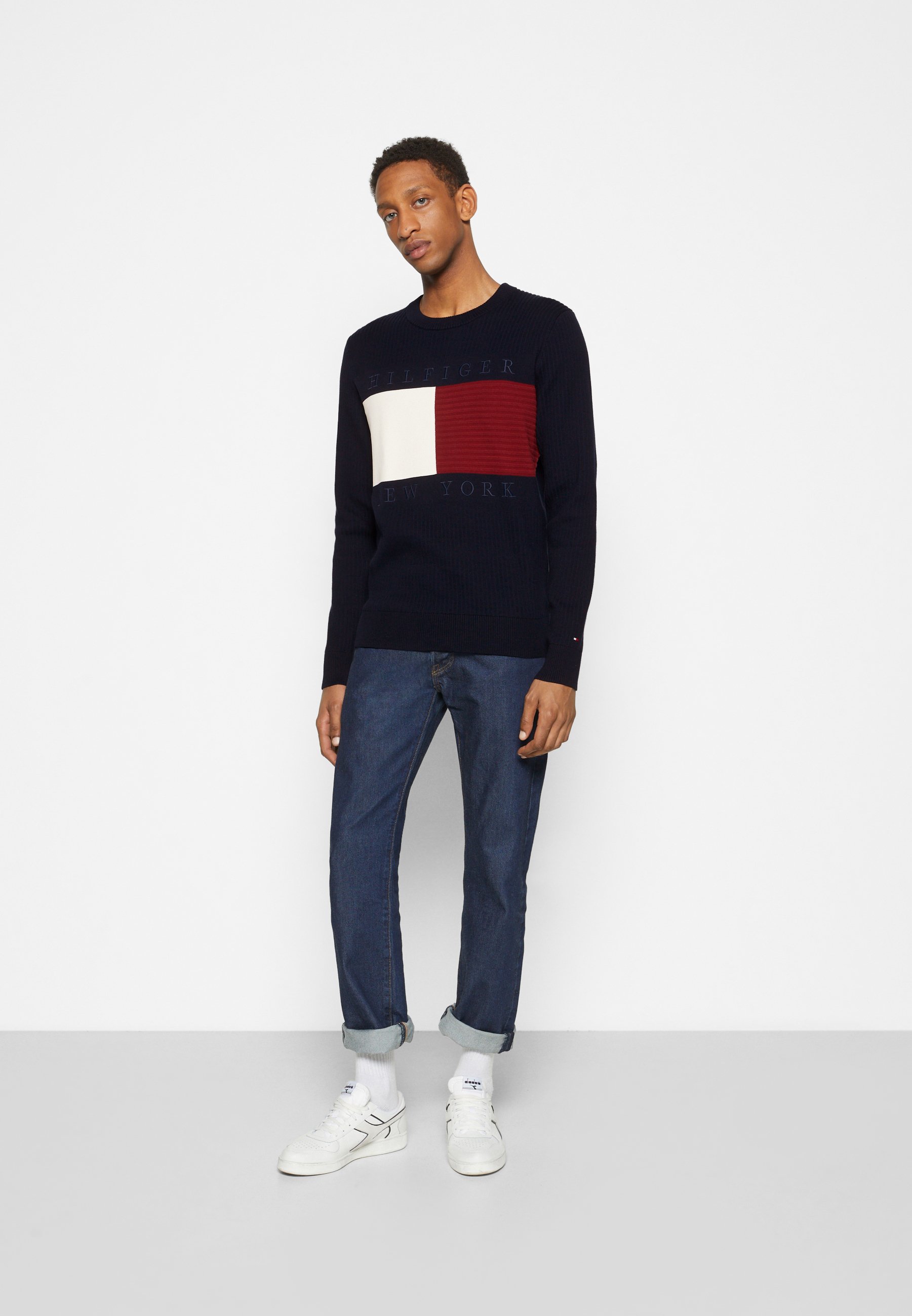 Tommy Hilfiger STRUCTURE FLAG CREW 