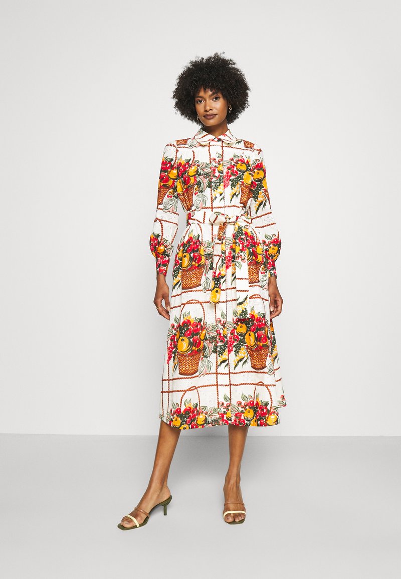 Tory Burch BRODERIE ANGLAISE ARTIST'S DRESS Day dress fruit basket