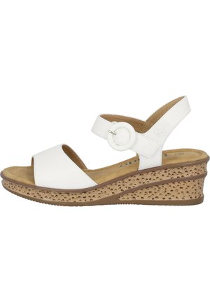 HELYS - Sandalen met sleehak - weiß