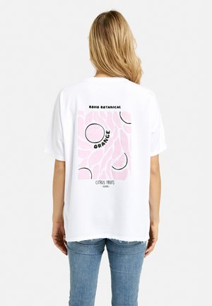 KURZARM MIT BACK - T-Shirt print - white