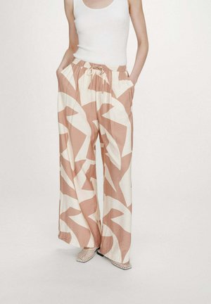 IMPRIMÉ MOCHA VENI - Pantalon classique - mocha