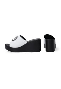 VENEZIA Mules med hæl - white