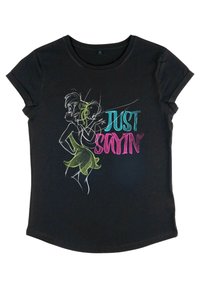 Disney PETER PAN JUST SAYIN TINK - T-shirt med print - black