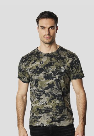SHORT SLEEVES - Camiseta estampada - kaki   khaki