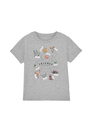 Cotton Soul, HARRY POTTER FRIENDS AT HOGWARTS UNISEX - Print T-shirt - mottled light grey