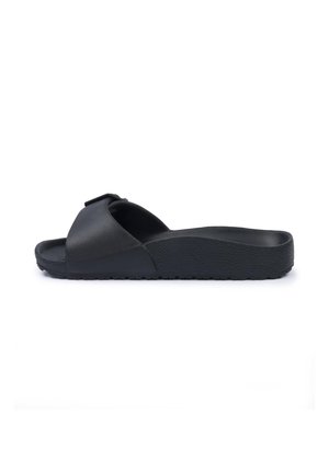 LEONE 1947, CIABATTINE DA DONNA LEONE GALLINARA - SLIPPERS UNISEX - Sandales de bain - black-light grey solid