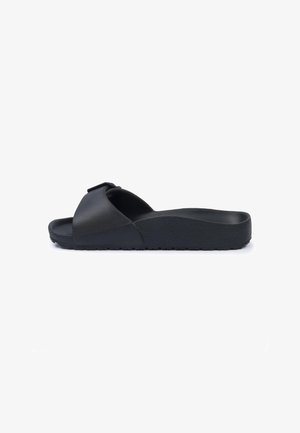 LEONE 1947, CIABATTINE DA DONNA LEONE GALLINARA - SLIPPERS UNISEX - Sandales de bain - black-light grey solid