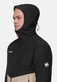 Mammut LIGHT 3IN1 HOODED - Giacca hard shell - savannah black