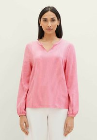 TOM TAILOR - Bluse - pink thin stripe Miniaturebillede 1