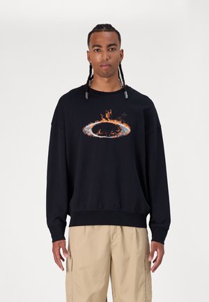 Oakley METAL GRAPHIC CREW - Sweatshirt - blackout