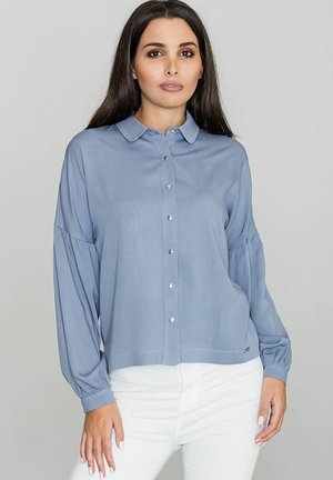 KOSZULA - Button-down blouse - blue