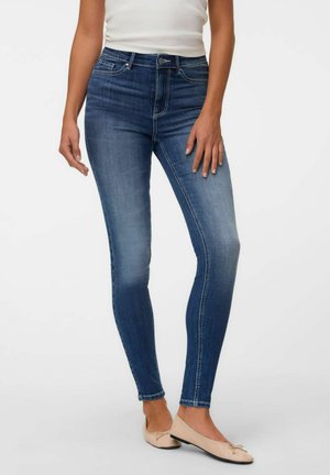 Vero Moda SKINNY FIT JEANS VMSOPHIA HIGH RISE SKINNY FIT JEANS - Jeans Skinny - dark blue denim