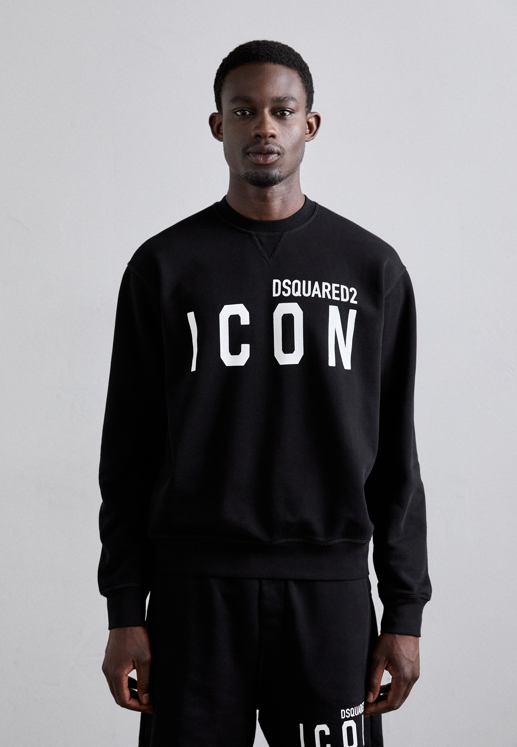 DSQUARED2 ICON COOL FIT CREWNECK - Sweatshirt - black - Zalando.co.uk