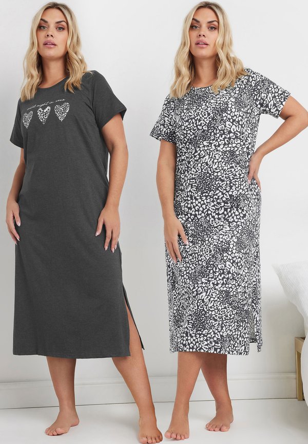 2 PACK LEOPARD PRINT - Nachthemd