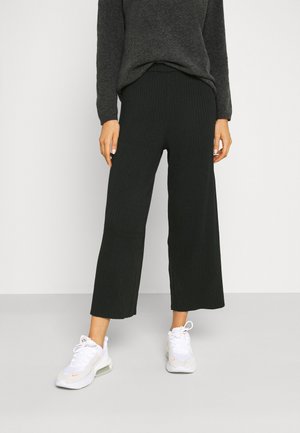 CALAH TROUSERS - Kangashousut - black