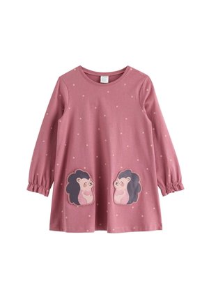 Lindex, LINDEX LONG-SLEEVED TUNIC WITH FRONT POCKETS LINDEX - Tunika - dusty pink