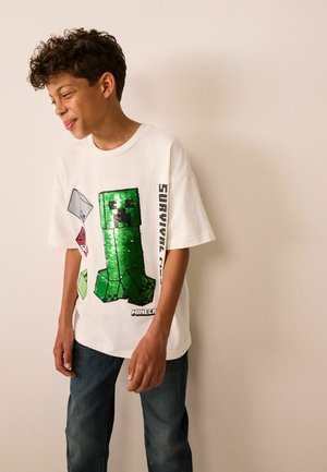 Next, NEXT ALL OVER PRINT LICENSE T-SHIRT (4-16YRS) - T-Shirt print - ecru white