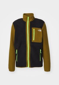 M YUMIORI FULL ZIP - Φλις μπουφάν - black/moss green