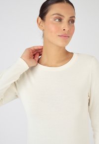Damart FINE THERMOLACTYL SENSITIVE COL ROND - Longsleeve - blanc