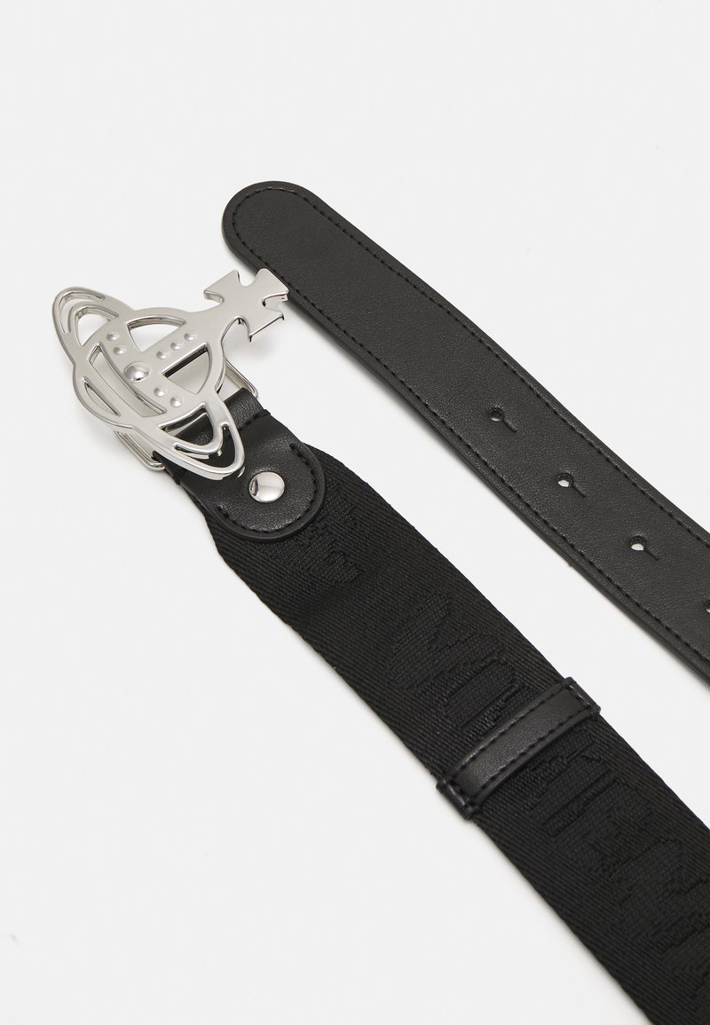 Vivienne Westwood LINE ORB WEBBING BELT UNISEX - Cintura - black