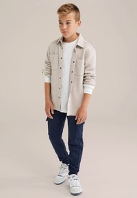 WE Fashion BLUE RIDGE - Marškiniai - beige
