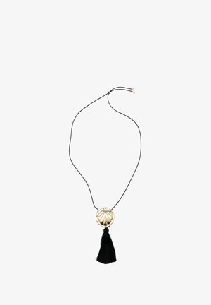 Massimo Dutti, SHELL PENDANT NECKLACE WITH TASSEL. - Ketting - gold-coloured