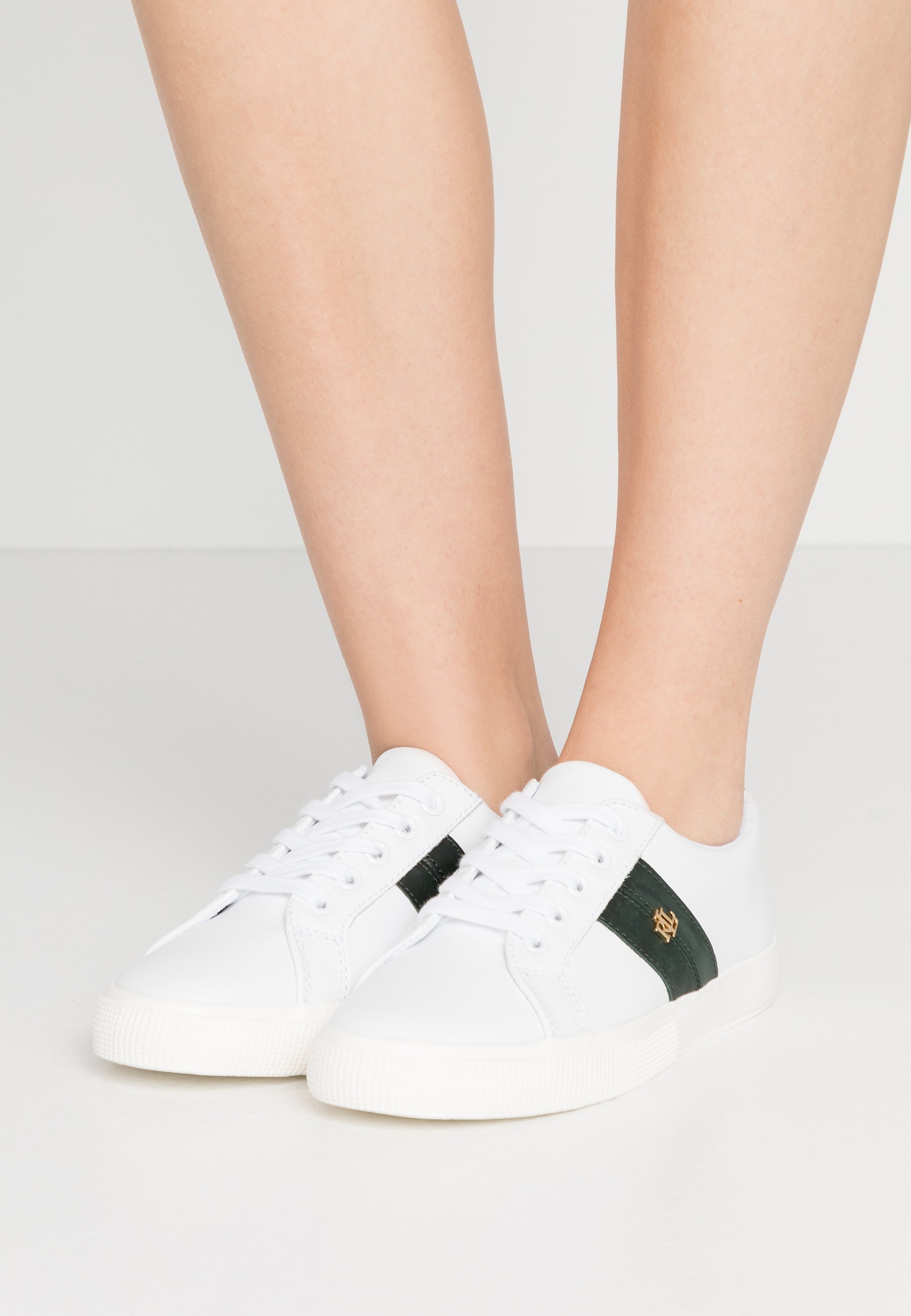 Lauren Ralph Lauren JANSON II - Baskets basses - white/green/blanc -  ZALANDO.FR