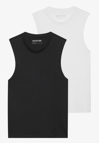2PK UNISEX - Top -  white/black