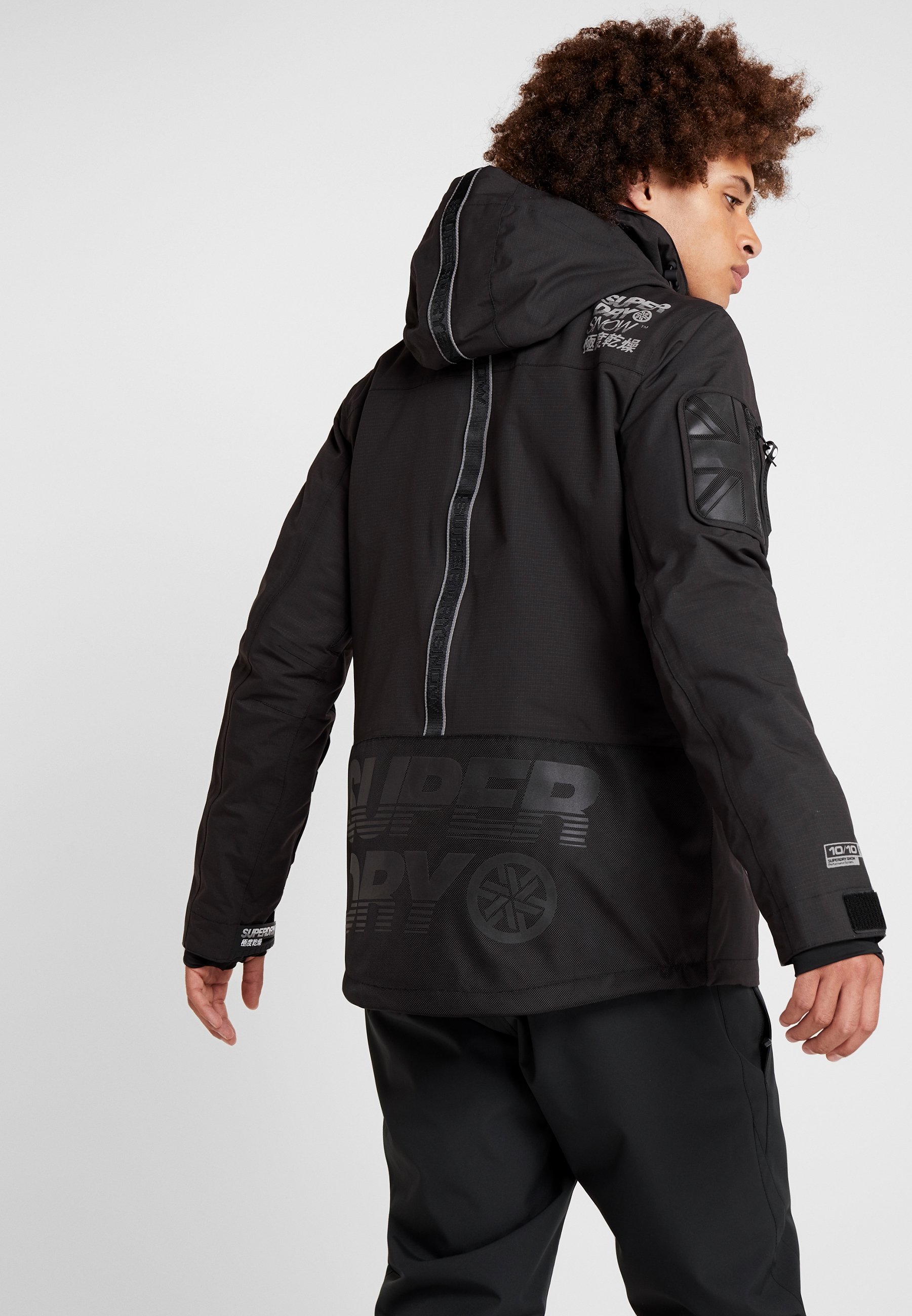 SNOW RESCUE OVERHEAD JACKET Ski jas onyx black SNOW RESCUE OVERHEAD JACKET Ski jas onyx black