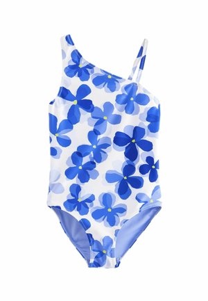 ONE SHOULDER  - REGULAR FIT - Badpak - blue flower