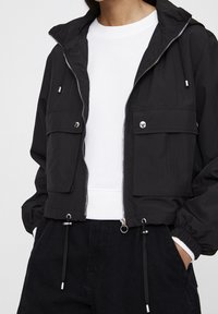 PULL&BEAR Summer jacket - black