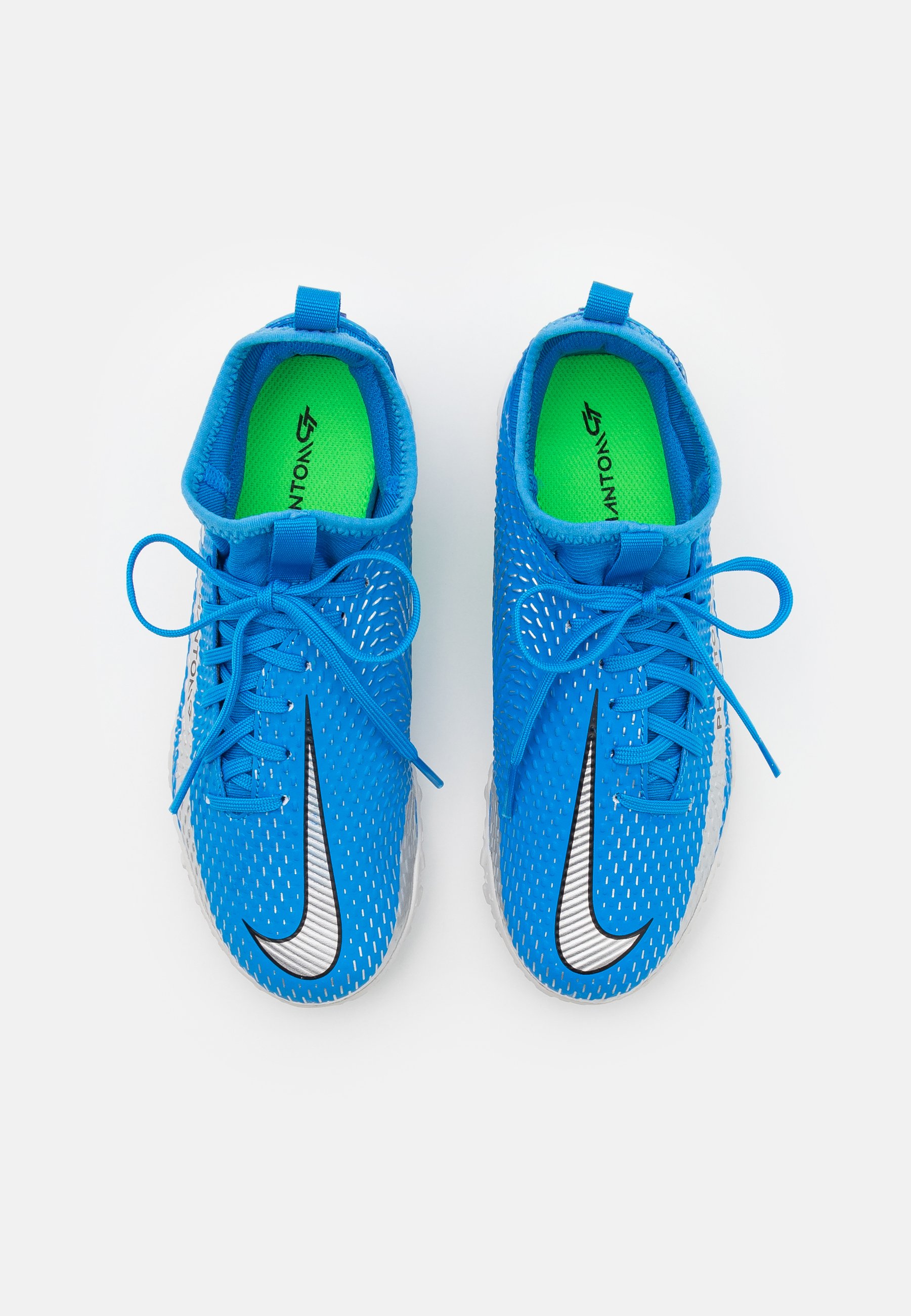 Nike Performance JR PHANTOM GT ACADEMY DF TF UNISEX - Voetbalschoenen voor  kunstgras - photo blue/metallic silver/rage green/Blauw - Zalando.nl