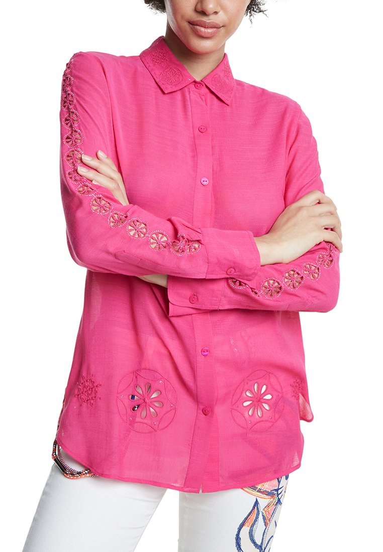 Desigual Overhemdblouse donkerroze