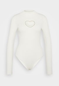 HEART CUT-OUT MIA - Strickpullover - dove white