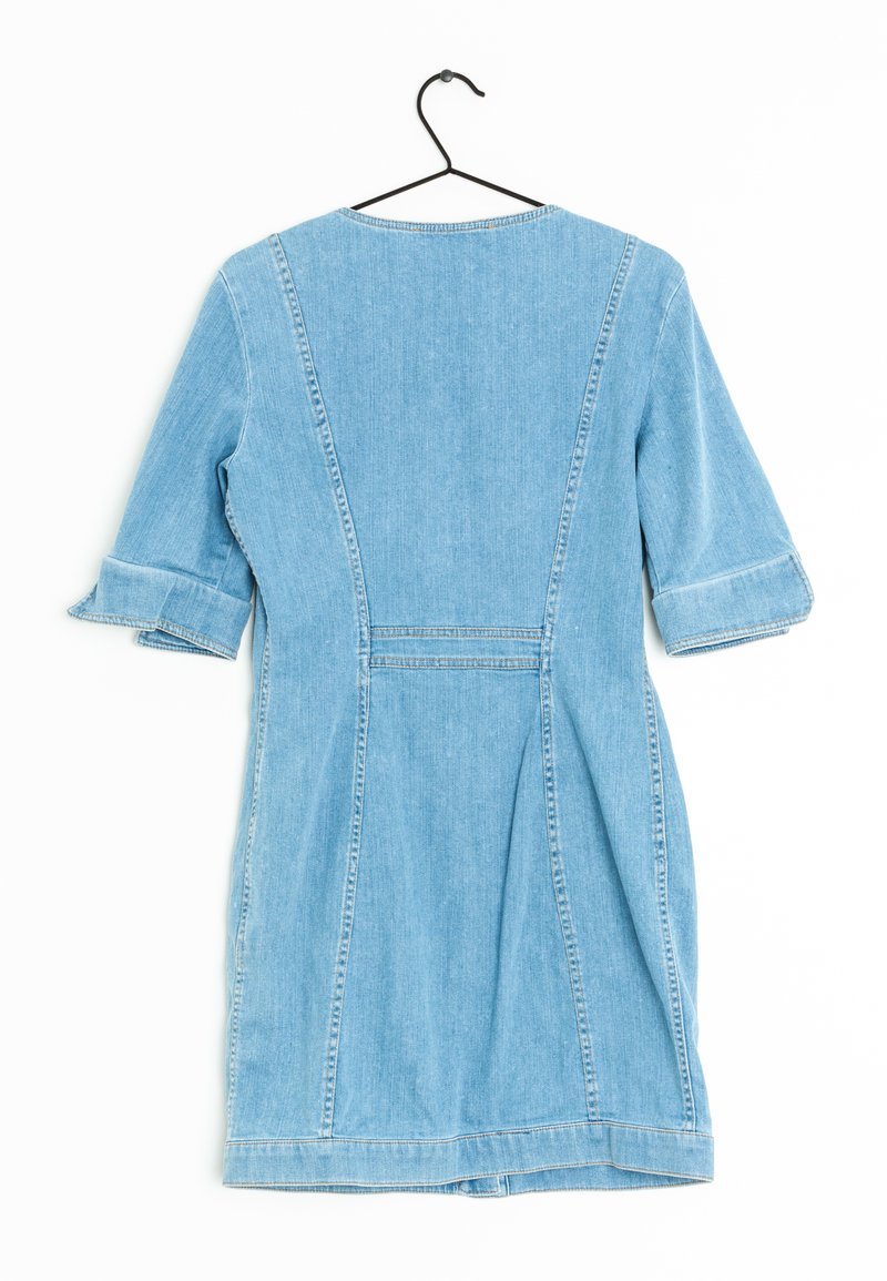 love moschino denim dress MOSCHINO JEANS Logo Print Denim Dress | Blue