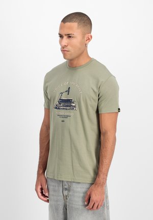RADIO - T-shirt print - olive