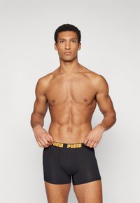 Puma EVERYDAY BASIC 2 PACK - Chiloți boxer - black/orange