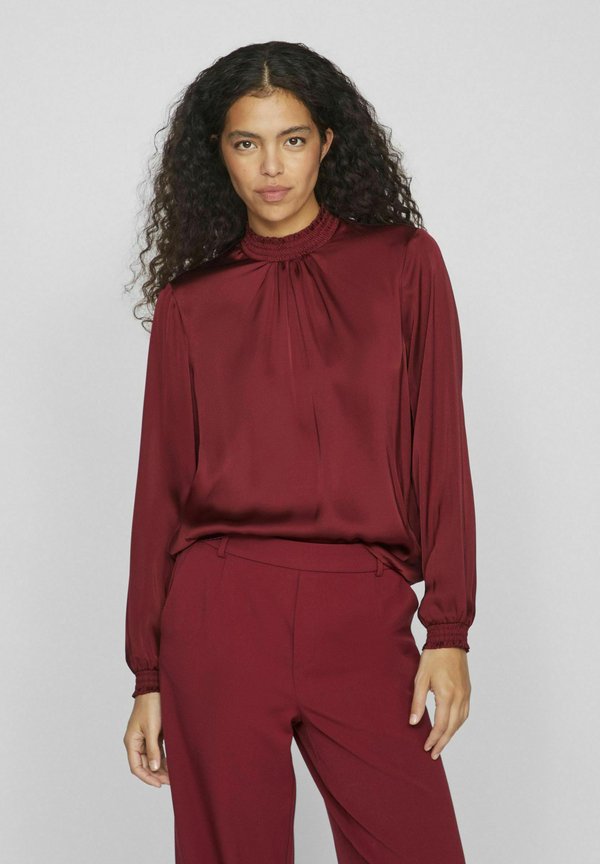 MIT LANGEN ÄRMELN - Bluse - cabernet