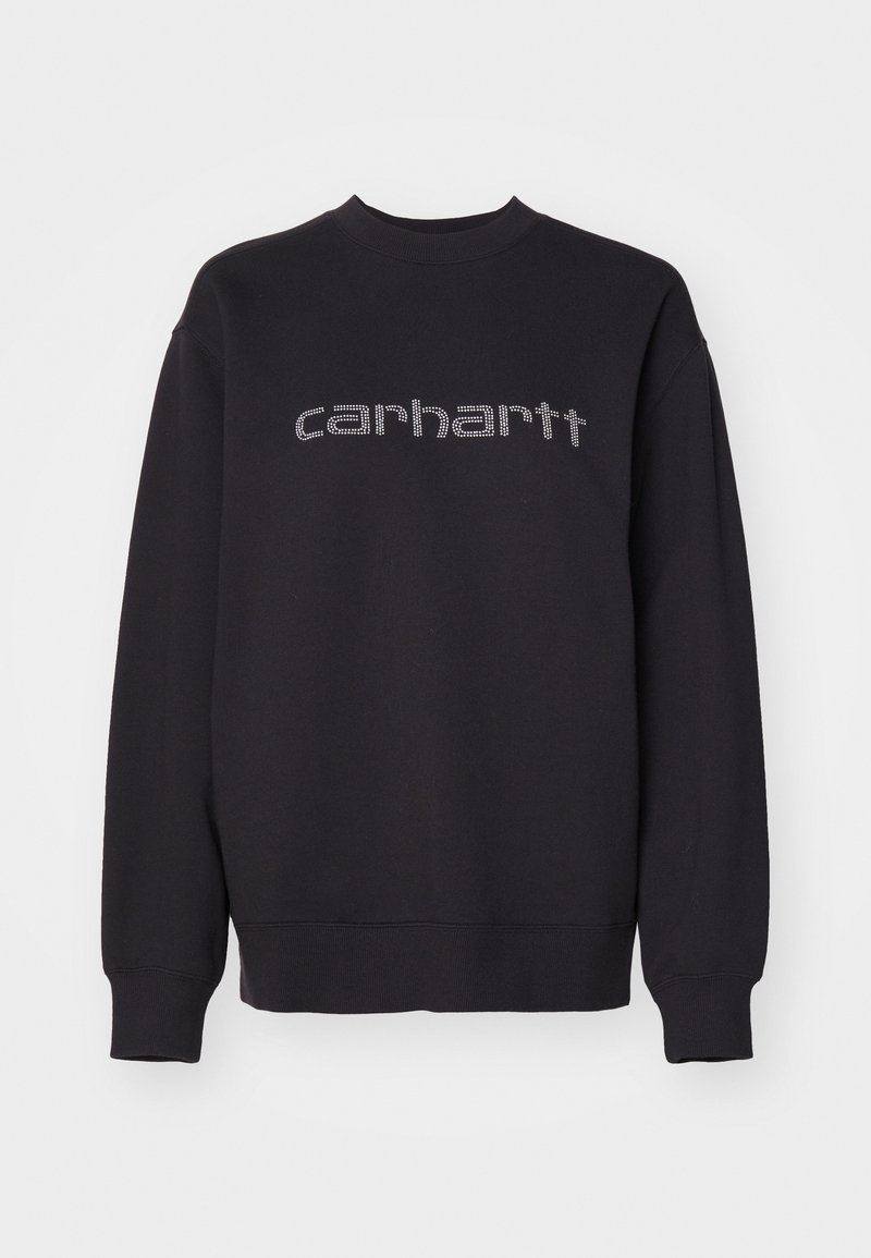 Carhartt WIP RIVET SCRIPT - Sweatshirt - black/silver/schwarz - Zalando.ch