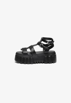 Platform sandals - black